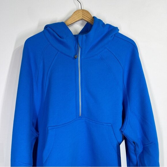 Lululemon NWT Scuba Oversized 1/2 Zip Hoodie Beaming Blue - Picture 6 of 11